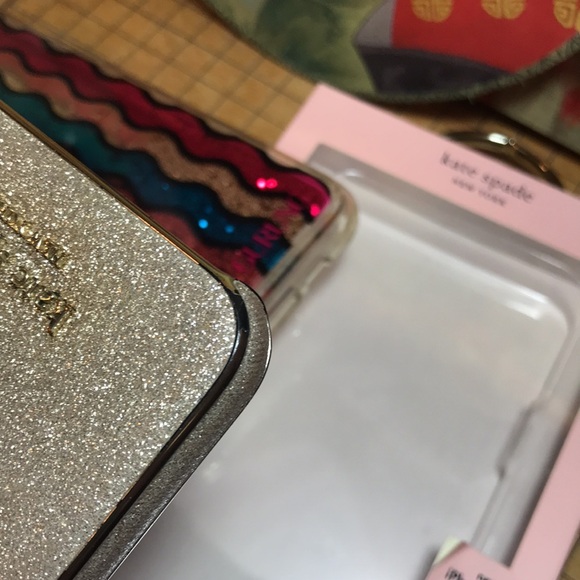 kate spade Silver Glitz 6.5”H iPhone 11 Pro Max GUC, Prabal Gurung Glitter Waves - Picture 11 of 13